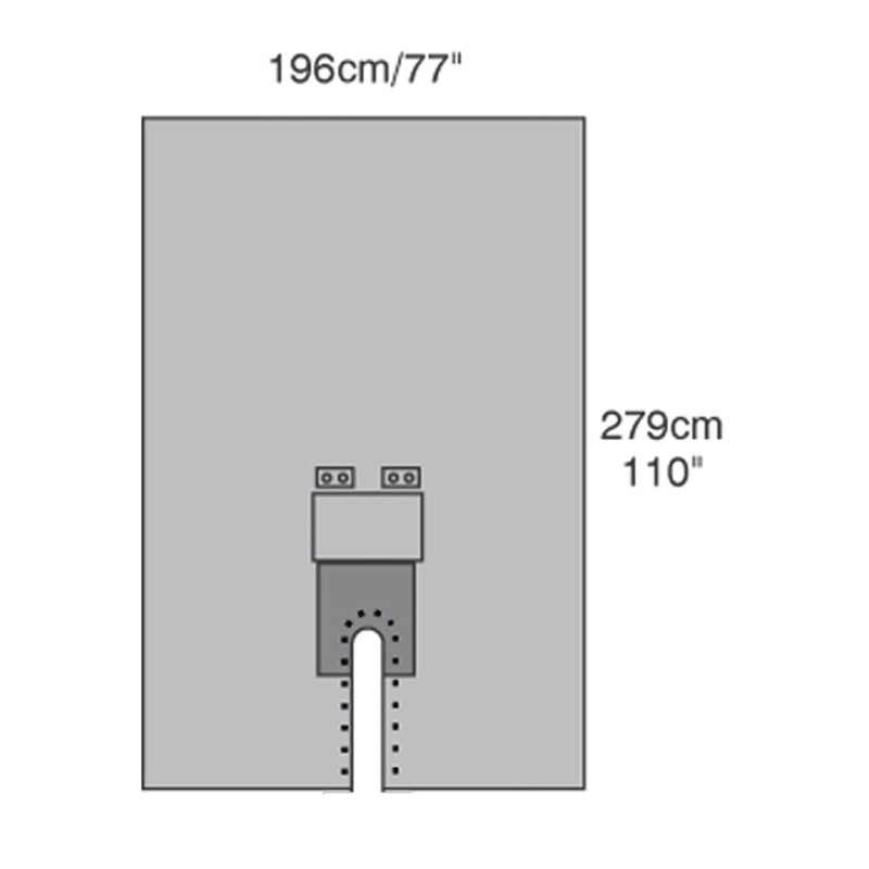 GENERAL ORTHOPEDIC PACK, INCLUDES: SPLIT DRAPE WITH ABSORBENT REINFORCEMENT, ADHESIVE; TOP DRAPE, ABSORBENT REINFORCED; POLY REINF, SOLD AS CASE CARDI