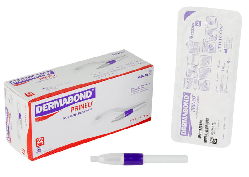 Ethicon Dermabond Prineo Skin Closure System Adhesive Top Skin Closure 22Cm2 Applicators/Bx -CLR222US - BriteSources