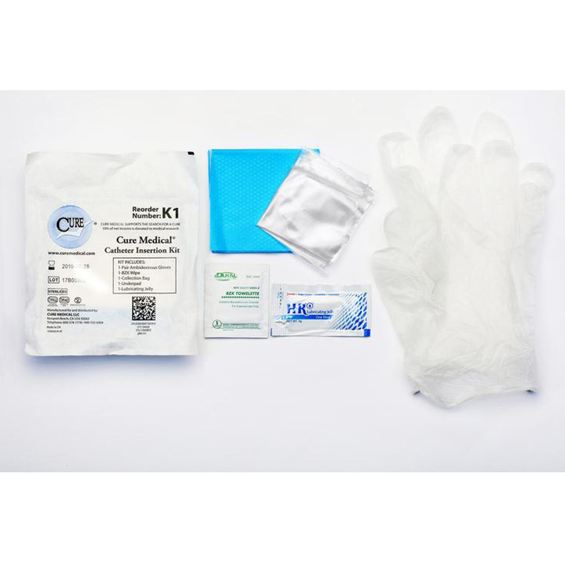 Convatec Cure Medical Insertion Kit Kit Insertion Catheter W/1500Mlw/Uni Connect 90/Cs -K2-90