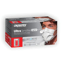 ASTM LEVEL 3 EARLOOP MASK, SPLASH SHIELD, FOG FREE, WHITE, 25/BX, 4 BX/CTN, SOLD AS CARTON CROSSTEX 10000178