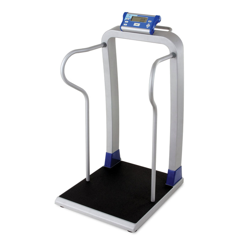 HANDRAIL SCALE, BMI CALCULATOR, 1000 LBS/ 454 KG, PLATFORM: 25" X 29" X 46", SOLD AS EACH DORAN 10000592