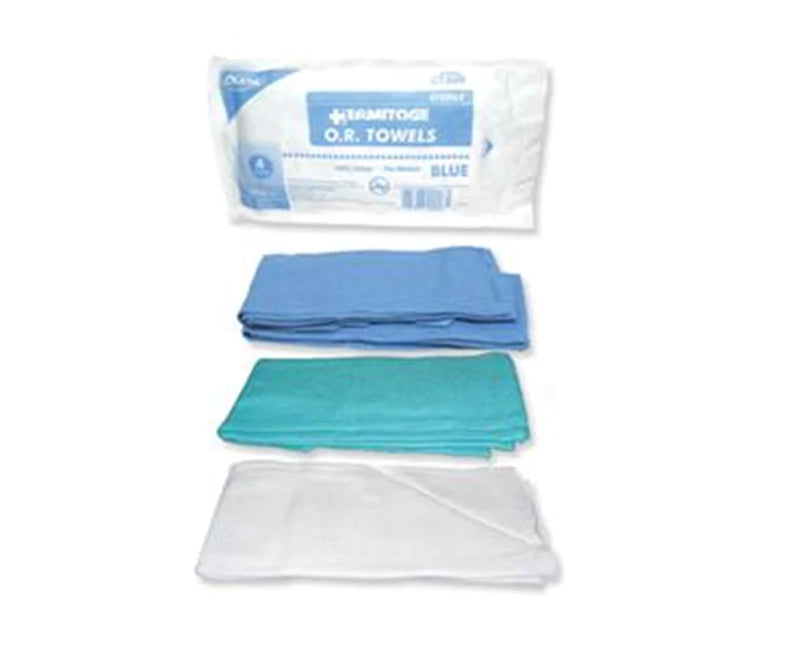 DUKAL OPERATING ROOM (O.R.) TOWELS. TOWEL OR ST SOFT POUCH GRNCSR WRAPPED 4/PK 20PK/CS, CASE - BriteSources