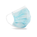FLUIDBLOQ MASK, LEVEL 3, EAR-LOOP, BLUE, 50/BX, 20 BX/CS, SOLD AS CASE DUKAL 10000117