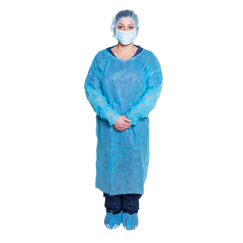 ISOLATION GOWN, AAMI LEVEL 1, X-LARGE, YELLOW, 10/BG, 10 BG/CS, SOLD AS CASE DUKAL 10000117