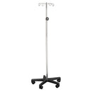 IV POLE, 2 HOOK, 5 CASTER, ADJUST 47" - 84", SOLD AS EACH DUKAL 10000117