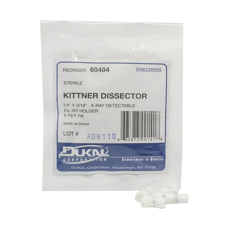 KITTNER DISSECTORS, ¼" X 0.56", C-5 FOAM HOLDER, STERILE 5S, 5/PK, 40 PK/CS, SOLD AS CASE DUKAL 10000117