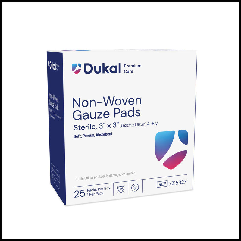 NON-WOVEN PAD, 4" X 4", STERILE, 4-PLY, 25/BX, 24 BX/CS, SOLD AS CASE DUKAL 10000117