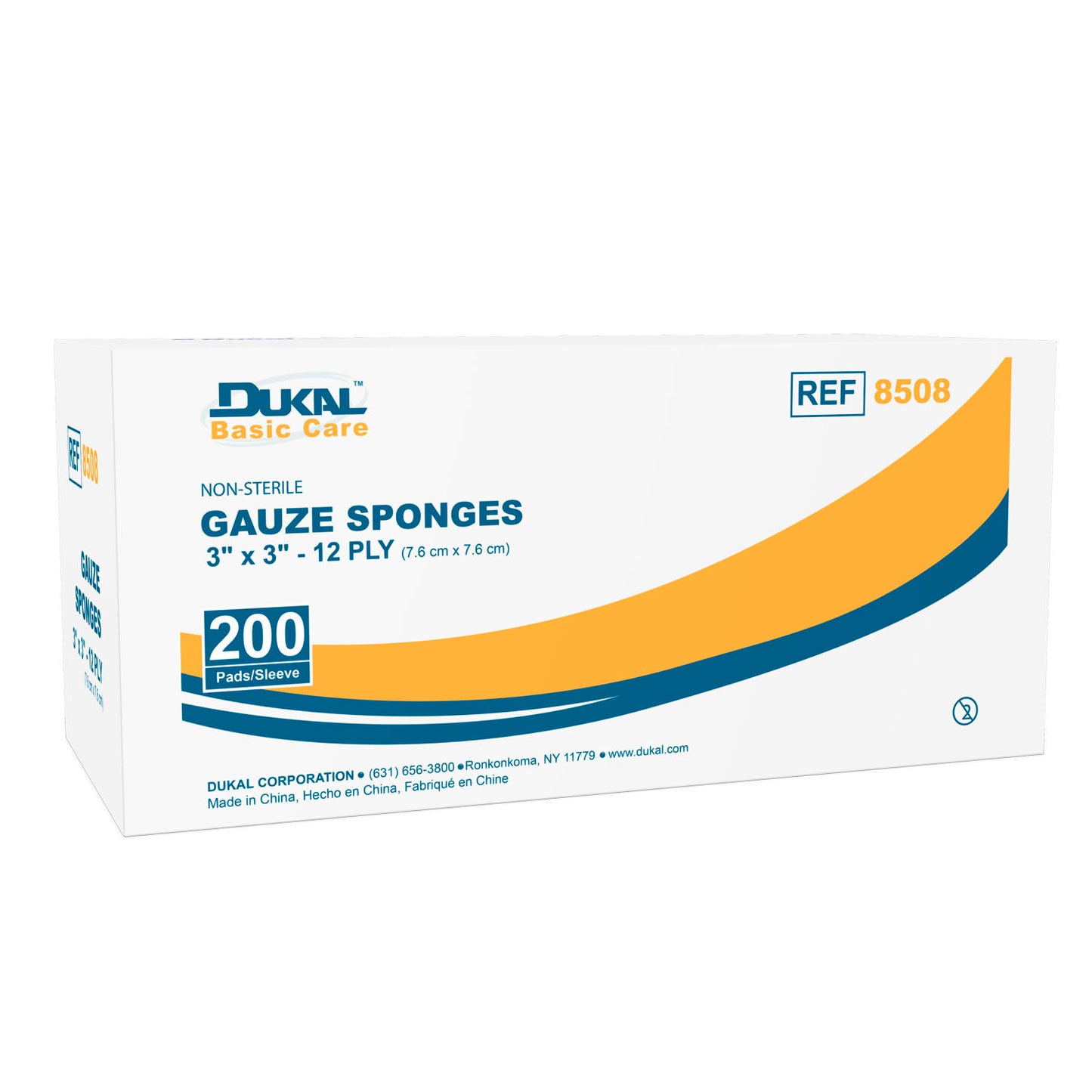 Dukal Basic Gauze Sponges Gauze Sponge Ns 12Ply 3X3200/Bg 20Bg/Cs