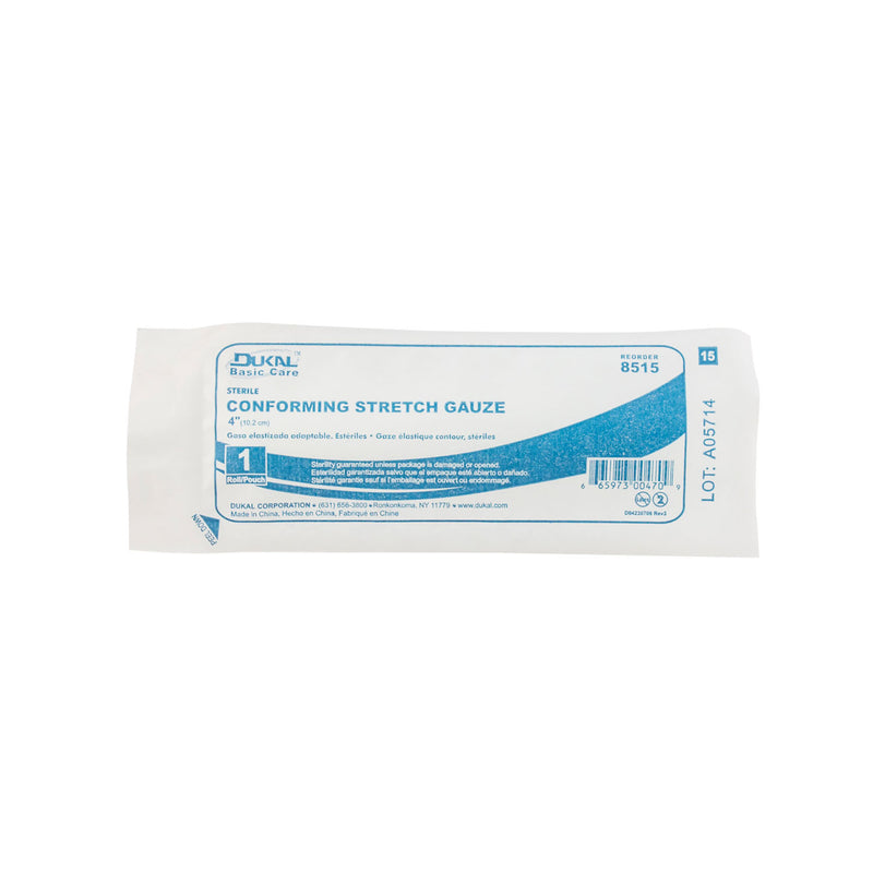 CONFORMING STRETCH GAUZE, 3" NON-STERILE, 12 RL/BG, 8 BG/CS, SOLD AS CASE DUKAL 10000117