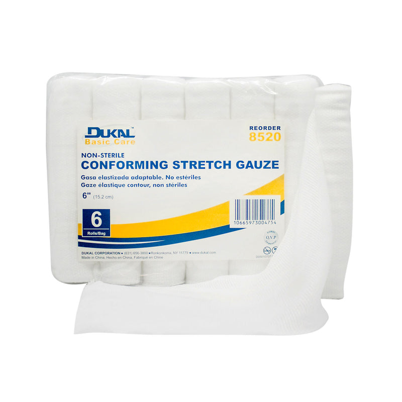 DUKAL BASIC CONFORMING STRETCH GAUZE GAUZE CONFORMING STRETCH 6NS 6RL/BG 8BG/CS