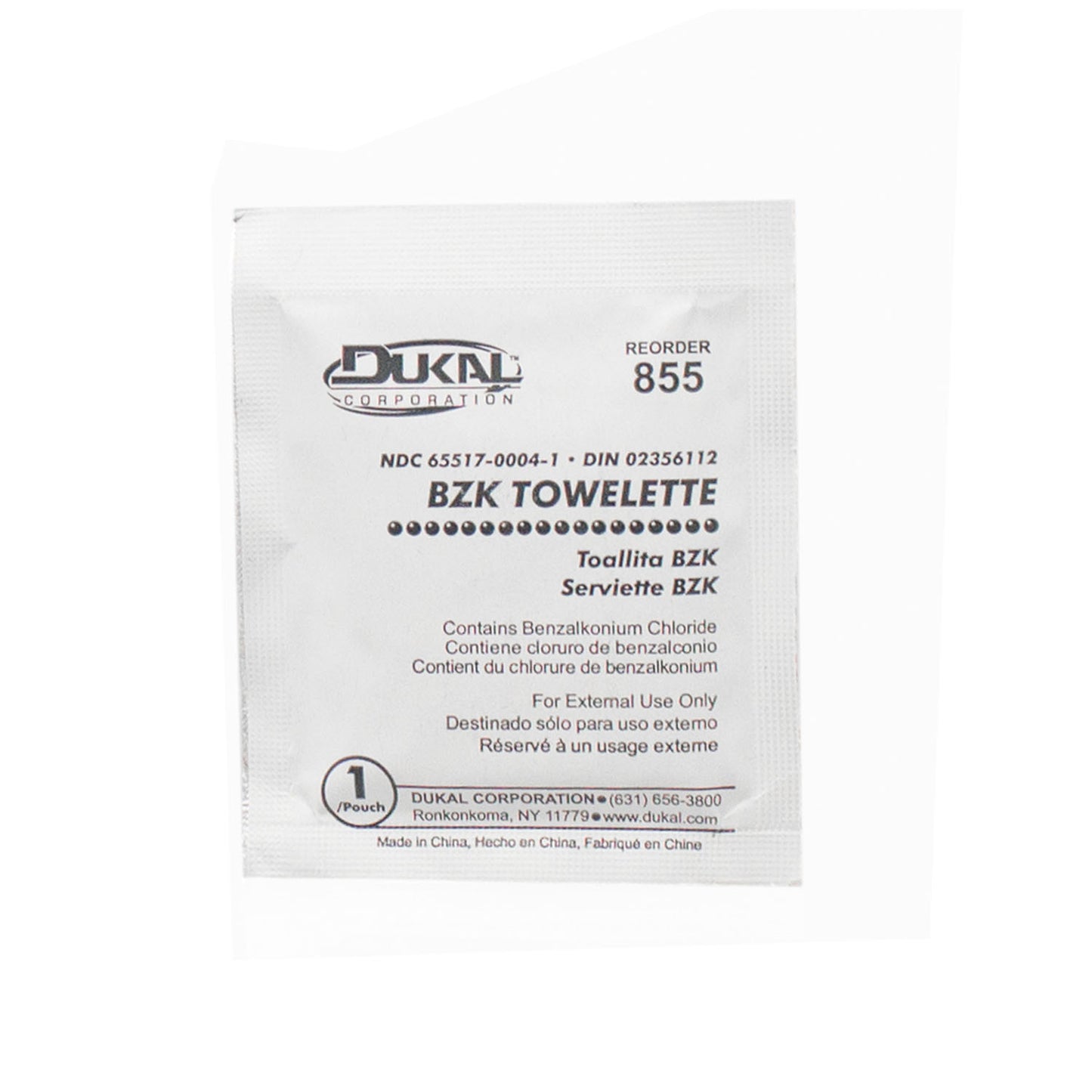 Dukal Bzk Swab/Towelette Towelette Bzk Antiseptic 5X9Bulk 1000/Cs No Canada