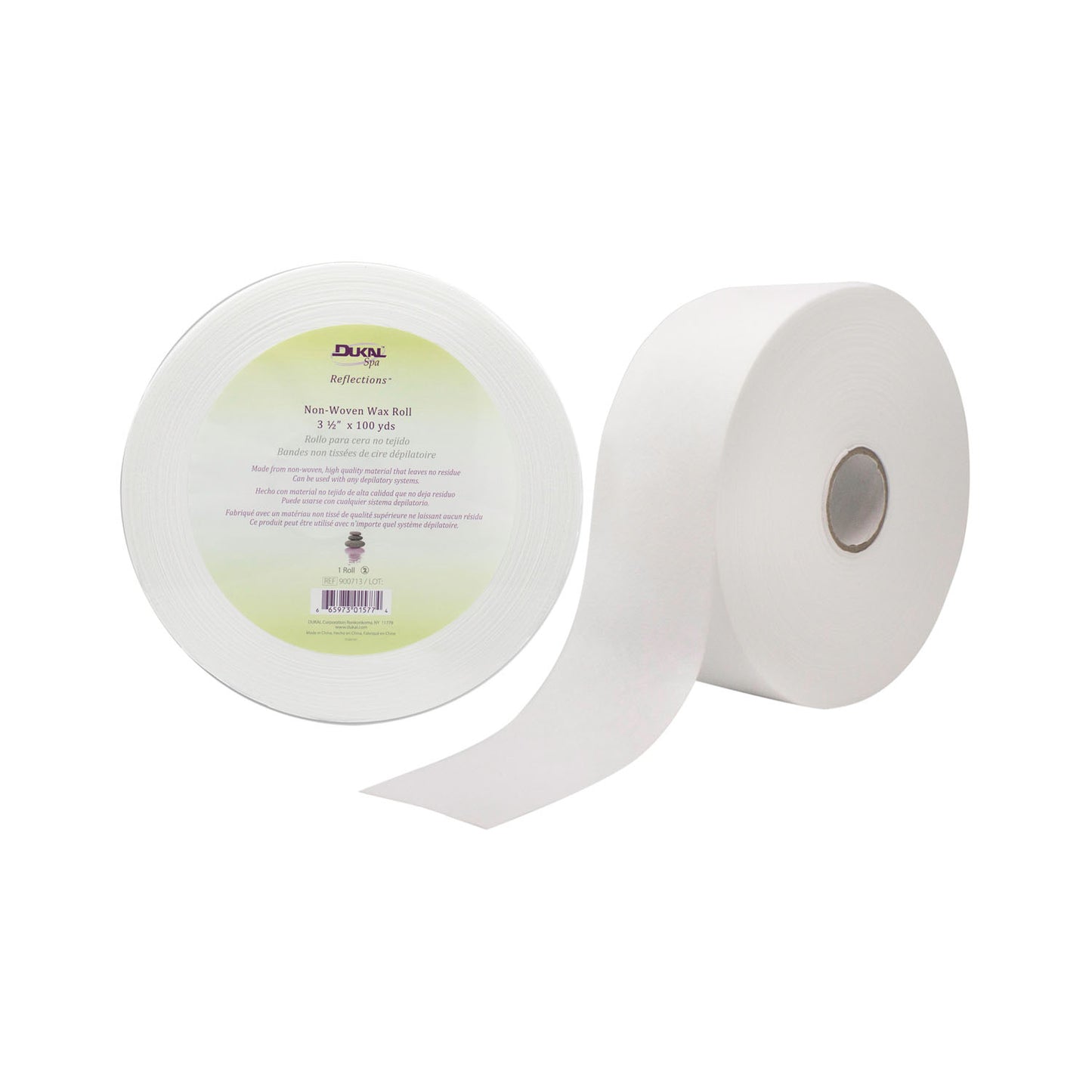 DUKAL SPA SUPPLY & SPA CARE PRODUCTS WAXING ROLL 3.5X100 NON-WOVEN10RL/CS