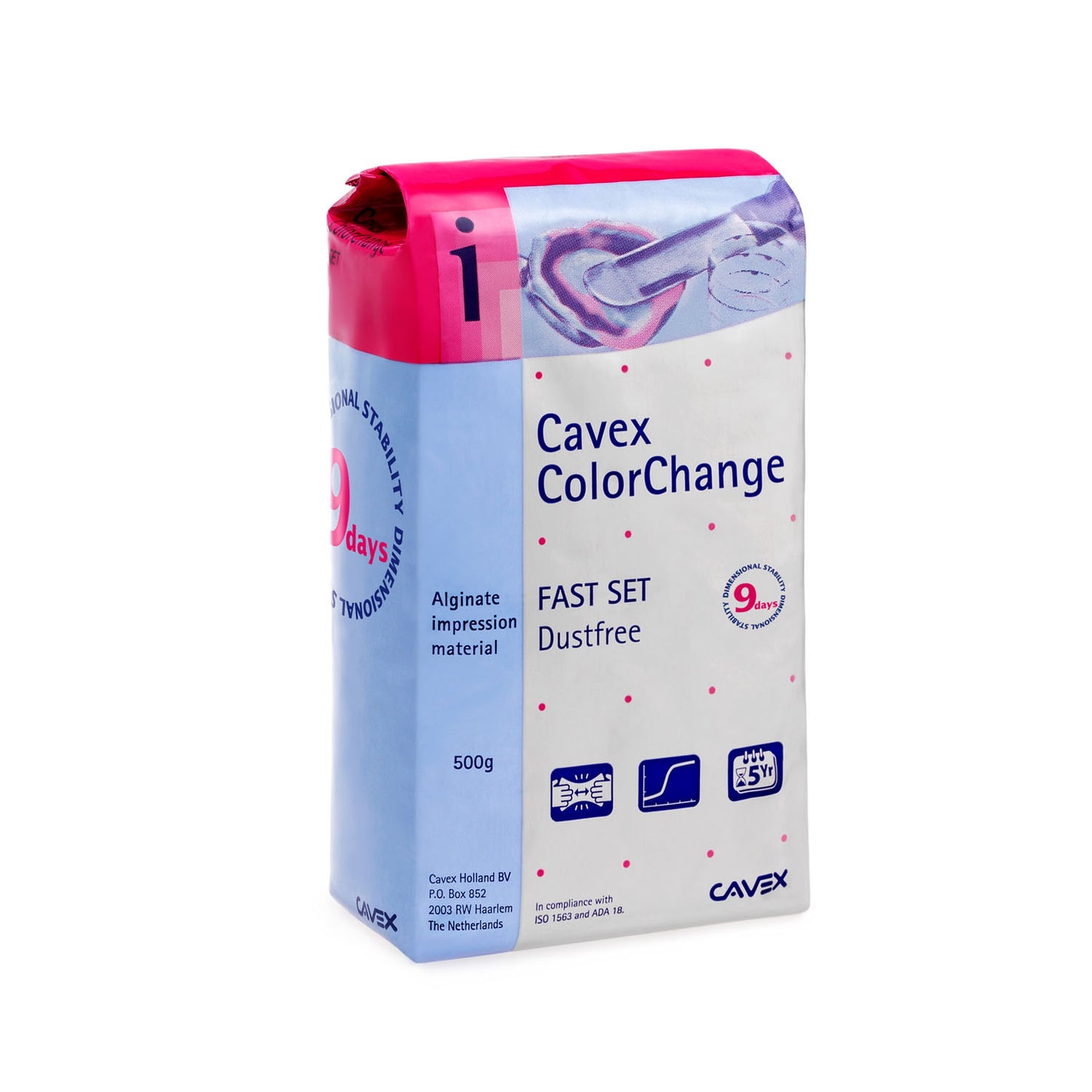 Dukal Cavex Impression Material Alginate Color Change Fast500G Bg 20Bg/Cs