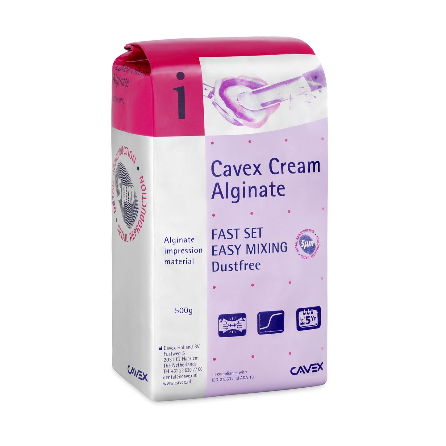 Dukal Cavex Impression Material Alginate Cream Fast 500G Bg20Bg/Cs