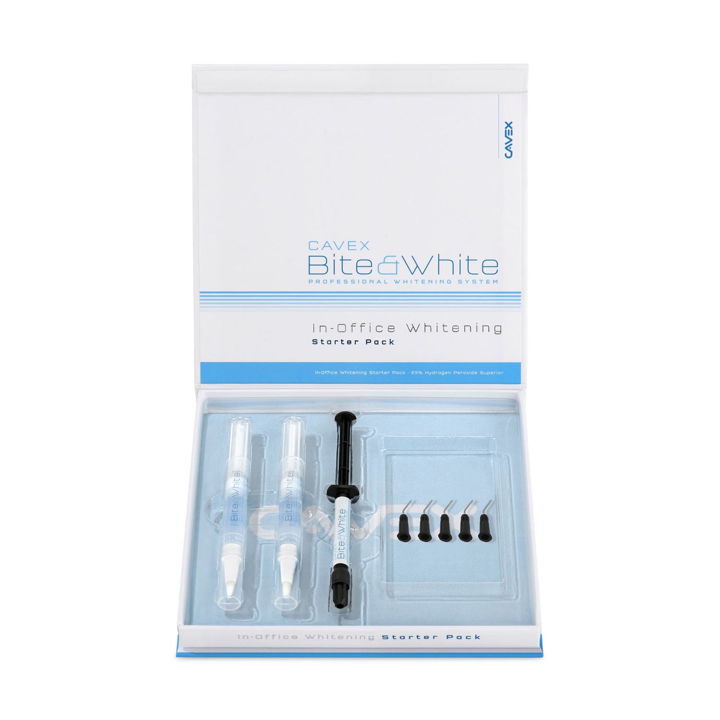 Dukal Cavex Bite&White Teeth Whitening Pack Starter Bite/White Office1/Bx