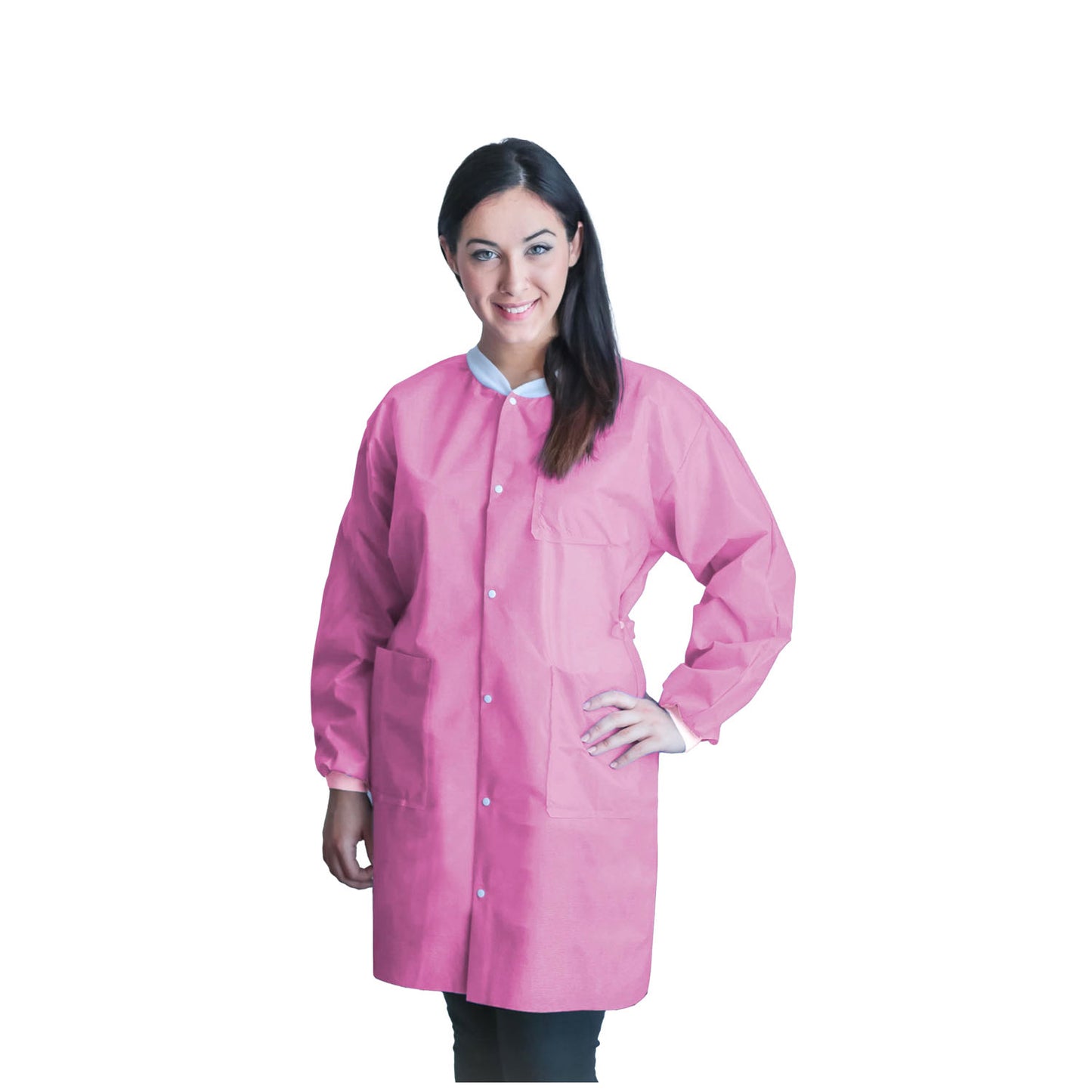 Dukal Unipack Personal Protection Coat Lab Fitme Sm Bubblegumpink 10/Bg