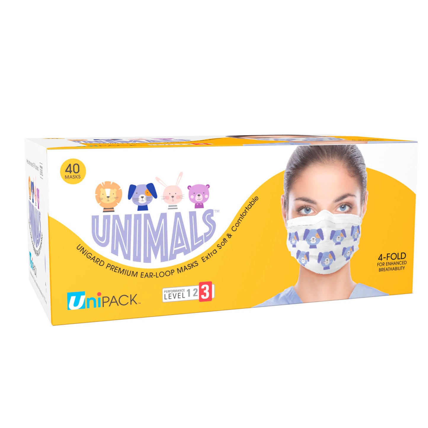 DUKAL PROCEDURE MASKS MASK FACE LEVEL 3 EARLOOPANIMAL 40/BX 20BX/CS