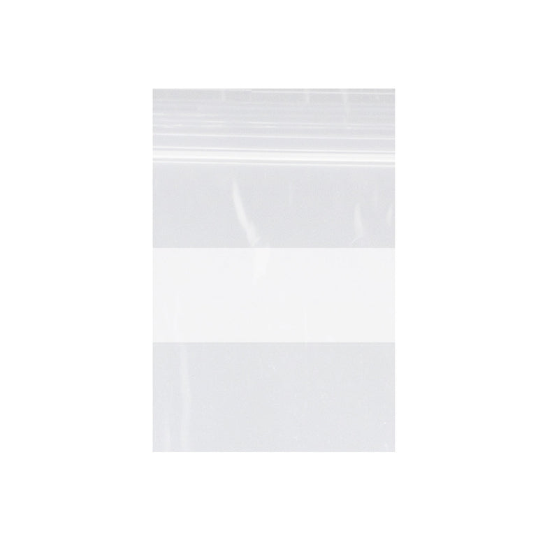 DUKAL DAWNMIST RECLOSABLE BAGS ZIP BAG CLEAR 4X6 WHT BLOCK1000/BX