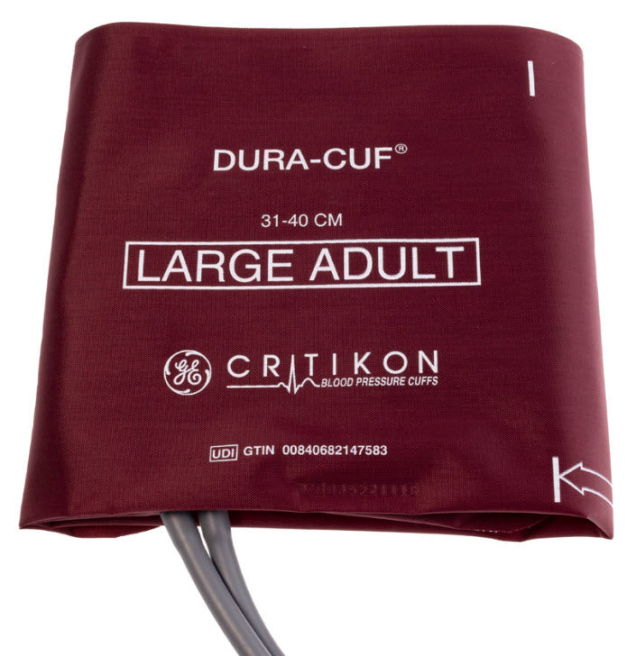 Ge Medical Critikon Dura-Cuf Blood Pressure Cuffs Cuff Bp Dura-Cuf Dinaclick Lgadult 5/Bx -DUR-A3-2A-5S