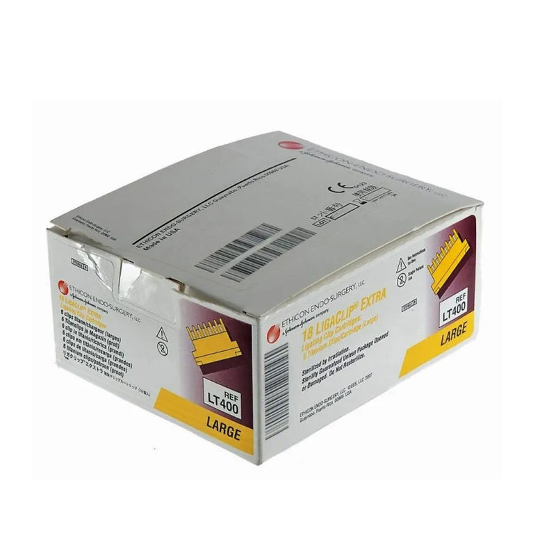 Ethicon Ligaclip Clip Applier. Ligating Clips Titanium Lg6Clip/Cartridge 18/Bx, Box