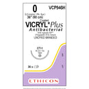 SUTURE, TAPER POINT, SIZE 3-0, 27", VIOLET BRAIDED, NEEDLE SH-1, ½ CIRCLE, 3 DZ/BX, SOLD AS BOX ETHICON 243