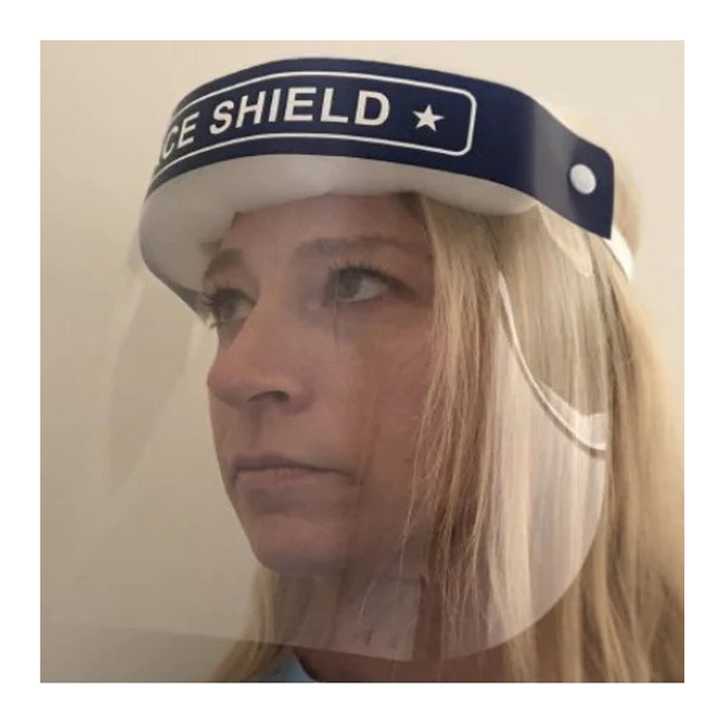 Wraparound Face Shield Latitude One Size Fits Most Full Length Anti-Fog Disposable Nonsterile, Sold As 400/Case Florida Vr-32031704