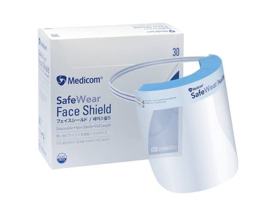 Faceshield Velcro Full Face25/Bx 4Bx/Cs, 25/Bx