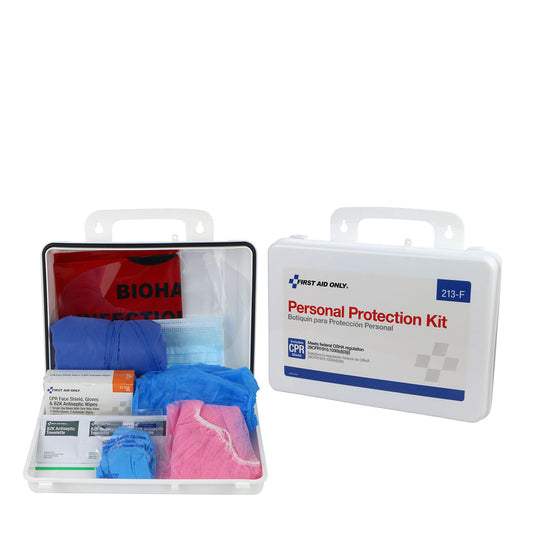 First Aid Only/Acme United Spill Clean Up Kit Bbp Spill Clean Up Apparel Ktw/Cpr Pk Plastic Cs -213-F