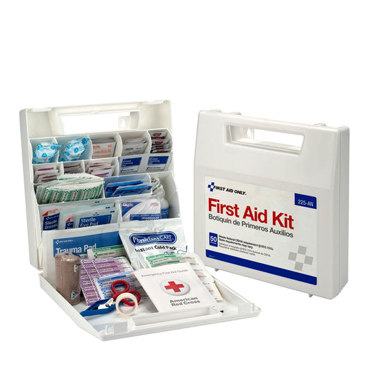 First Aid Only/Acme United First Aid Kits First Aid Kt 50 Person Plasticcs W/Dividers -225-AN