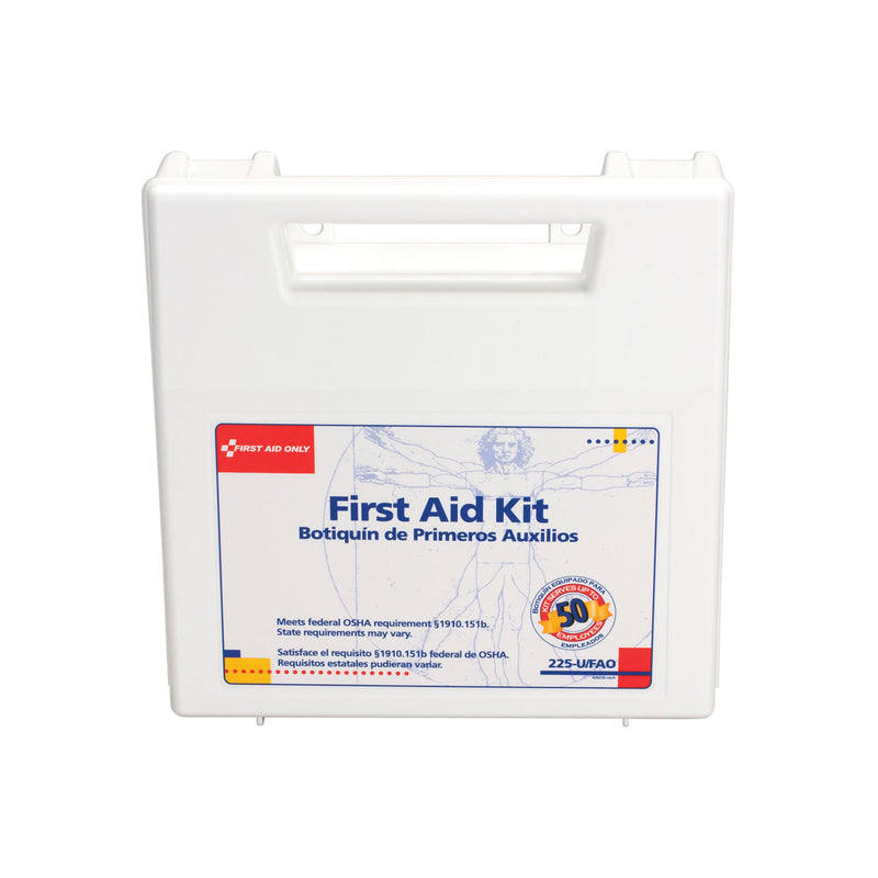 FIRST AID KIT, 50 PERSON, BULK, 197PC, SOLD AS EACH FIRST 10000455