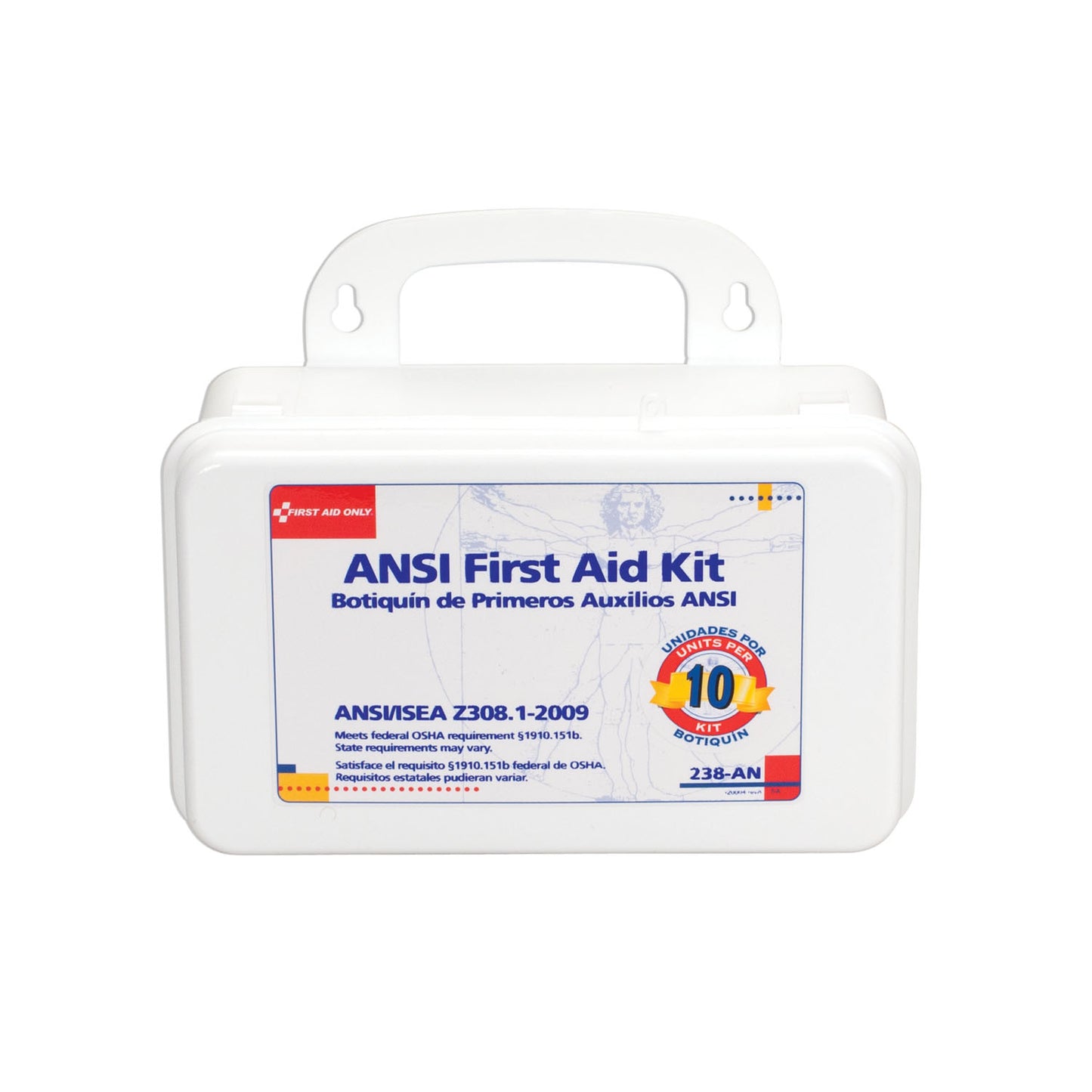 First Aid Only/Acme United First Aid Kits First Aid Kt 10 Unit Plasticcs -238-AN