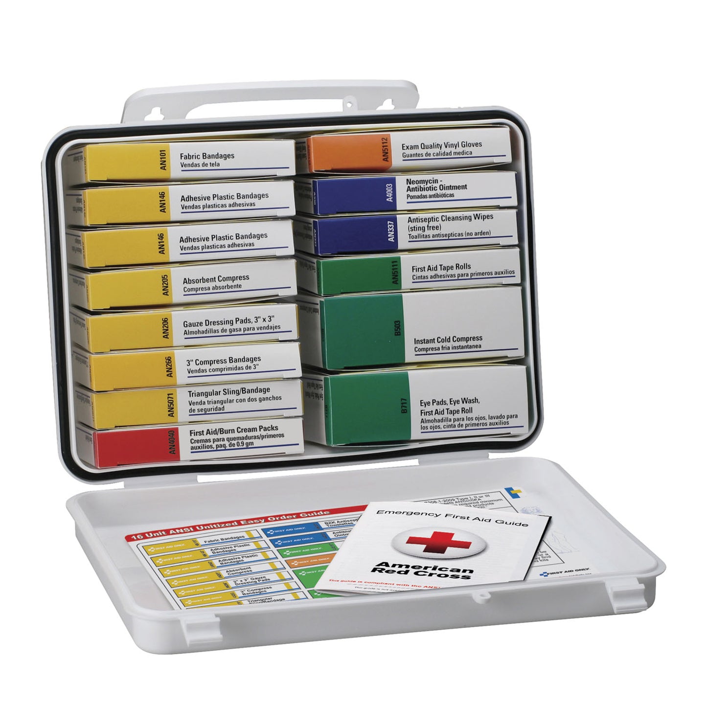 First Aid Only/Acme United 16 Unit (25 Person) Ansi Z308, 1-2003 Compliant Kits First Aid Kt 16 Unit Plasticcs -239-AN