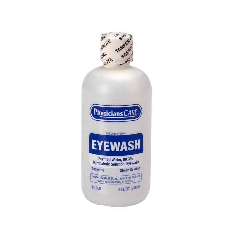 EYEWASH STATION, 16OZ SCREW CAP BOTTLE, W/ OSHA FIRST AID KIT , 6/CS, SOLD AS CASE FIRST 10000455