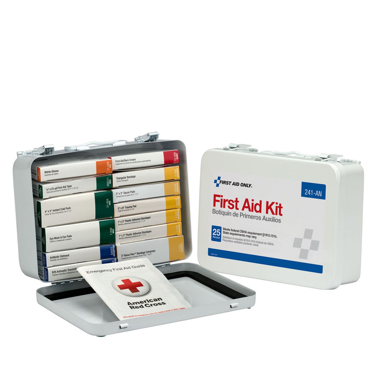 First Aid Only/Acme United First Aid Kits First Aid Kt 16 Unit Metal Cs -241-AN