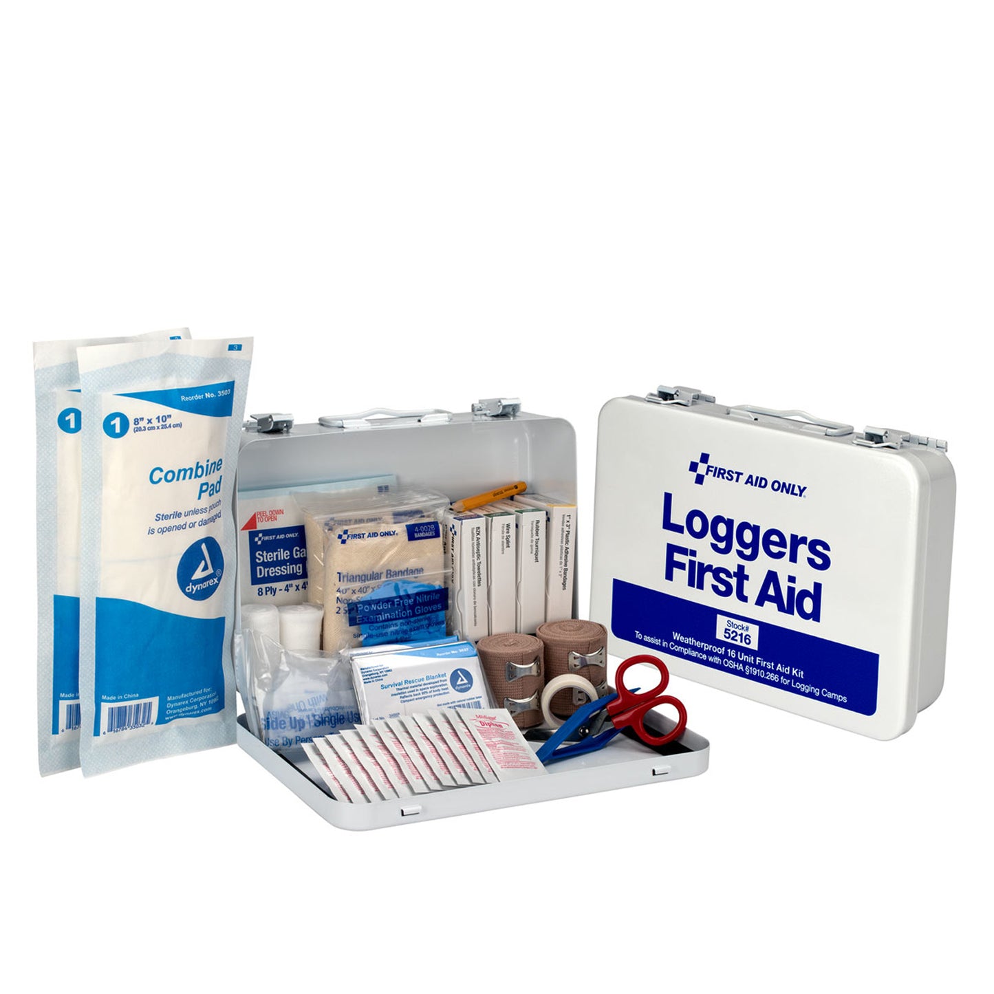 First Aid Only/Acme United Industrial Kits First Aid Kt Loggers 25 Personmetal Cs -5216