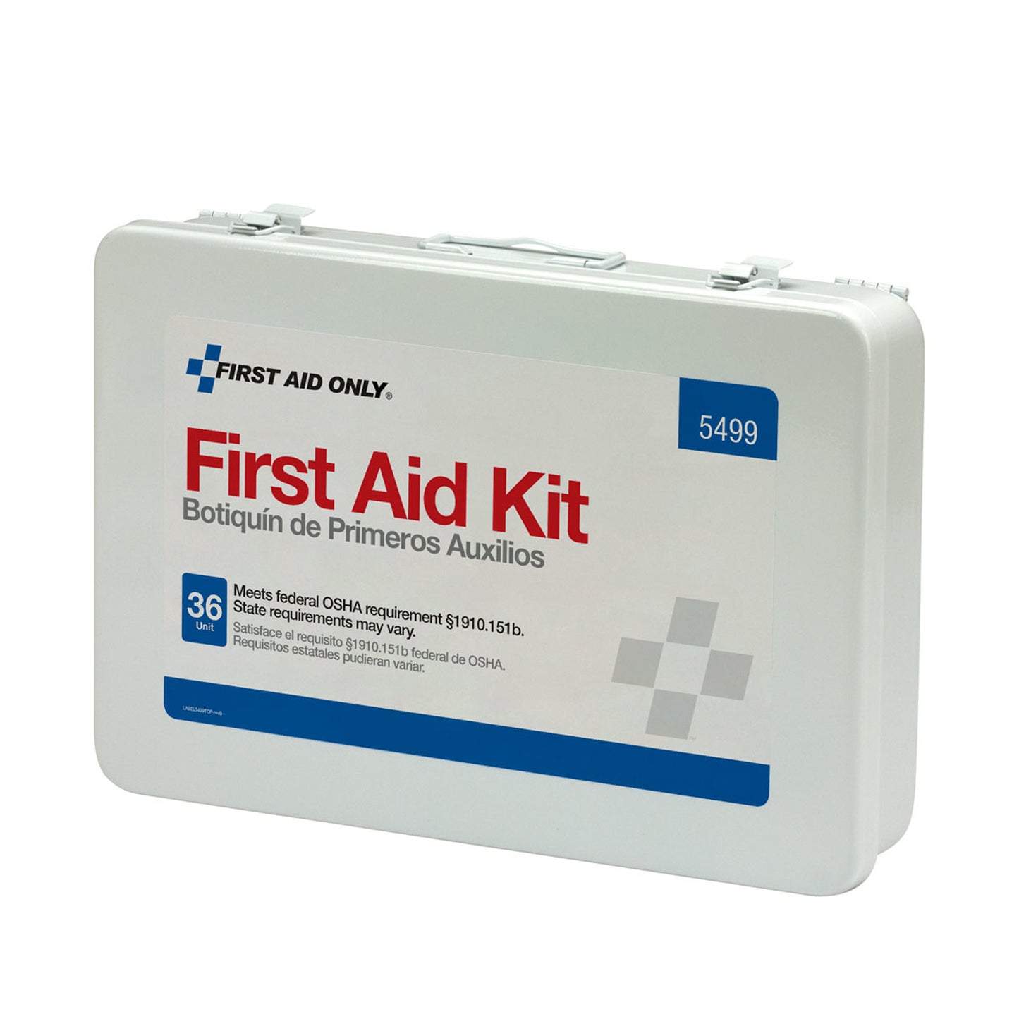 First Aid Only/Acme United Unitized First Aid Kits & Refills First Aid Kt 36 Unit Cpr/Bbpweathrprf Stl Cust 48/Cs -5499C