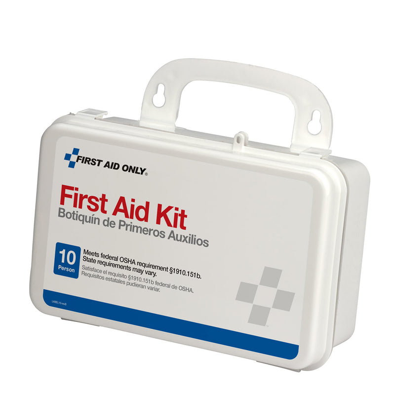 25-PERSON PLASTIC FIRST AID KIT, CLEAR FRONT, SOLD AS EACH FIRST 10000455