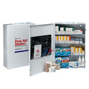 4 SHELF FIRST AID ANSI B+ METAL CABINET, WITH MEDS, SOLD AS EACH FIRST 10000455