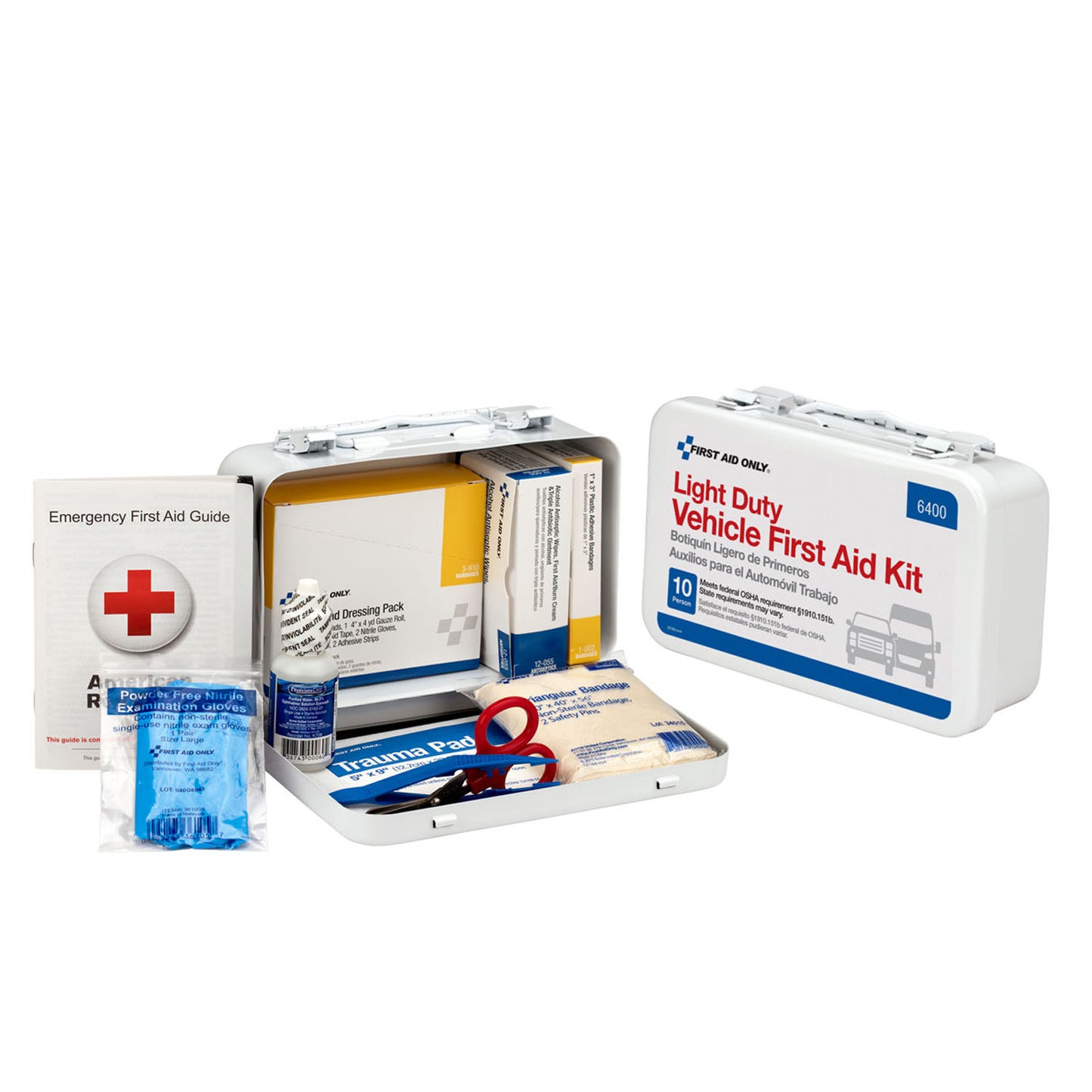 First Aid Only/Acme United First Aid Kits First Aid Kt 10 Person Vehiclemetal Cs -6400