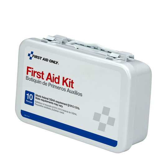 First Aid Only/Acme United First Aid Kits First Aid Kt 10Person Vehicleweathrprf Stl Cust Logo -6400C