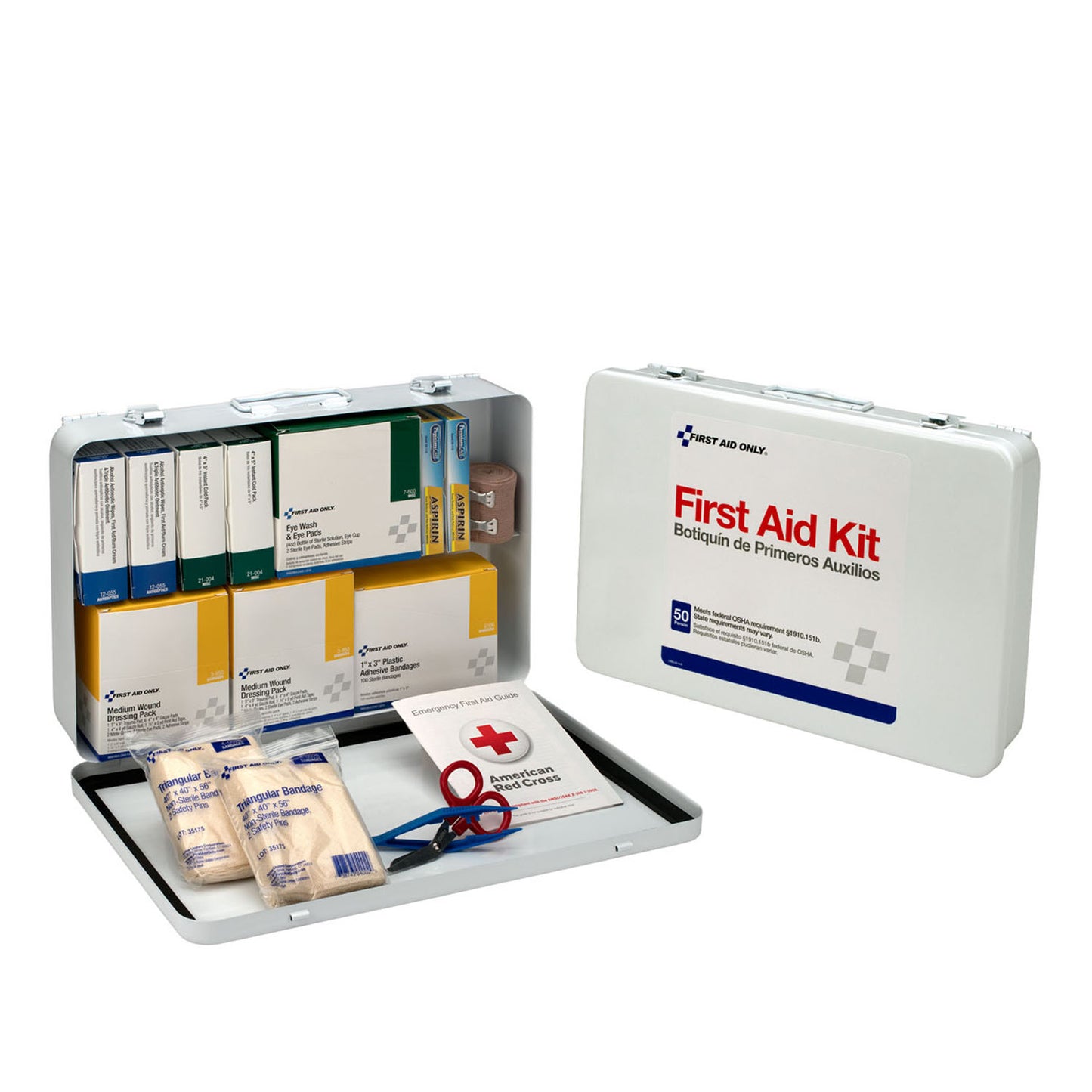 First Aid Only/Acme United First Aid Kits First Aid Kt 50 Person Vehiclemetal Cs -6450