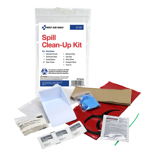 First Aid Only/Acme United Spill Clean Up Kit Spill Clena Up Kit 20Pc -91297