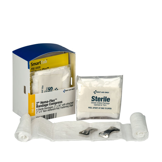 First Aid Only/Acme United Refill Items For Kits Refill Sc 2In Hemaflex Bandagecompress 4/Bx -FAE-5009