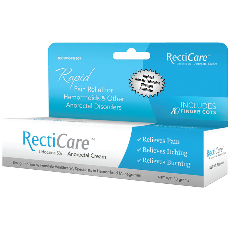 FERNDALE RECTICARE™ ANORECTAL CREAM LIDOCAINE 5 ANORECTAL CREAMRECTICARE 30GM TUBE