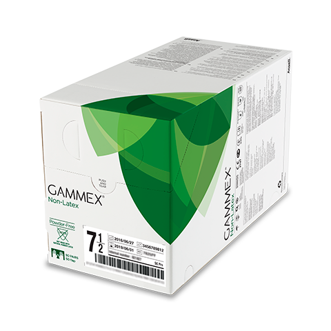 Ansell Gammex Non-Latex Accelerator Free Sensitive Gloves Glove Surgical Gammex Beadedsz 5.5 Lf 50Pr/Bx 4Bx/Cs -20277255