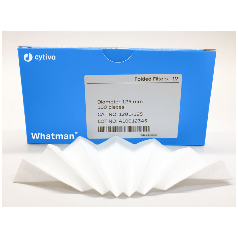 GRADE 1V FOLDED FILTER PAPER, CIRCLE 12.5CM, 100/PK, SOLD AS PACK CYTIVA 10000685