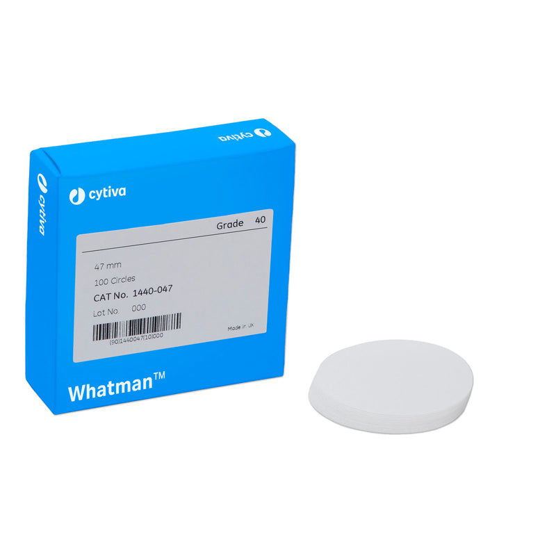 CYTIVA CELLULOSE FILTER PAPERS PAPER FILTER 125MM DIA CIRCLEASHLESS GRADE 40 100/PK