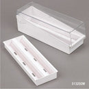SLIDE BOX, FOR 100 SLIDES, CORK LINED, STAINLESS STEEL LOCK, GRAY, SOLD AS EACH GLOBE 10001076