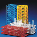 TEST TUBE RACK, FOR 12 & 13MM TUBES, HOLDS 90 TUBES, BLUE, SOLD AS EACH GLOBE 10001076