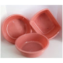 WASH BASIN, 6 QT, RECTANGULAR, ROSE, 50/CS, SOLD AS CASE GMAX 10001061